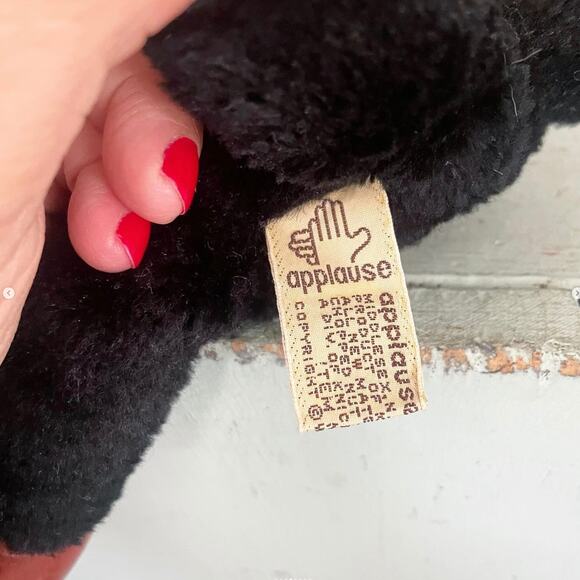 Vintage Mickey Mouse Plush Stuffed Doll Rubber Face Hands Feet Knickerbocker Tag - Picture 4 of 8